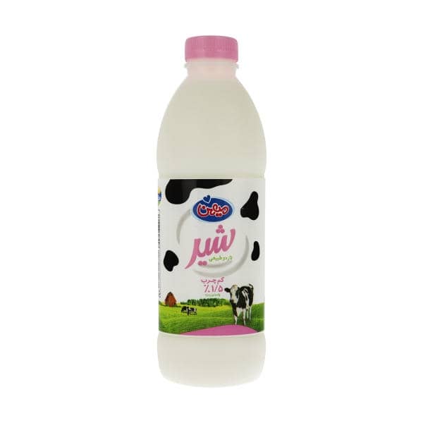 شیرکم چرب بطری میهن